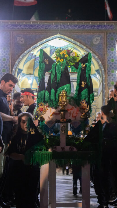 تصاویر/ برگزاری آیین سوگواری هیئات مذهبی آران وبیدگل در آستان حضرت محمد هلال بن علی(ع)