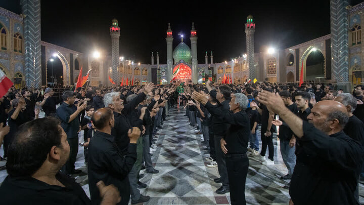 تصاویر/ برگزاری آیین سوگواری هیئات مذهبی آران وبیدگل در آستان حضرت محمد هلال بن علی(ع)