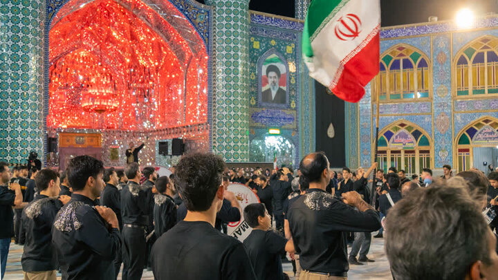 تصاویر/ برگزاری آیین سوگواری هیئات مذهبی آران وبیدگل در نجف ایران