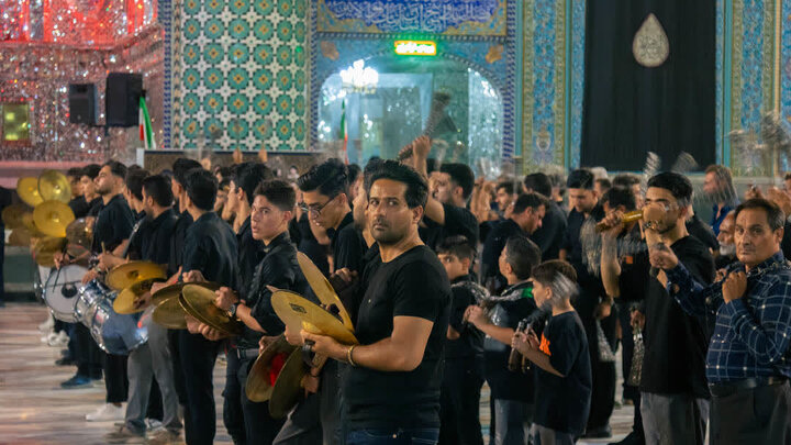 تصاویر/ برگزاری آیین سوگواری هیئات مذهبی آران وبیدگل در نجف ایران