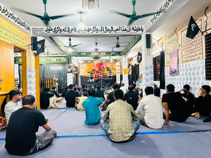 تصاویر/ برگزاری مجلس عزاداری حسینی ششم محرم در  چیتاگونگ بنگلادش