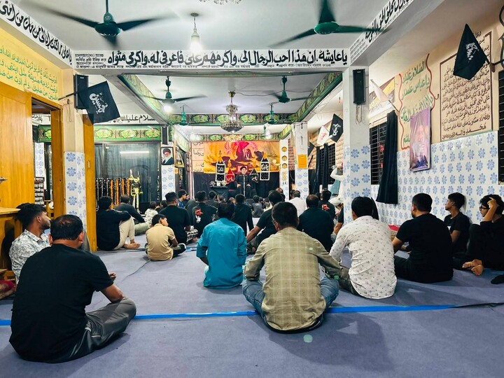 تصاویر/ برگزاری مجلس عزاداری حسینی ششم محرم در  چیتاگونگ بنگلادش