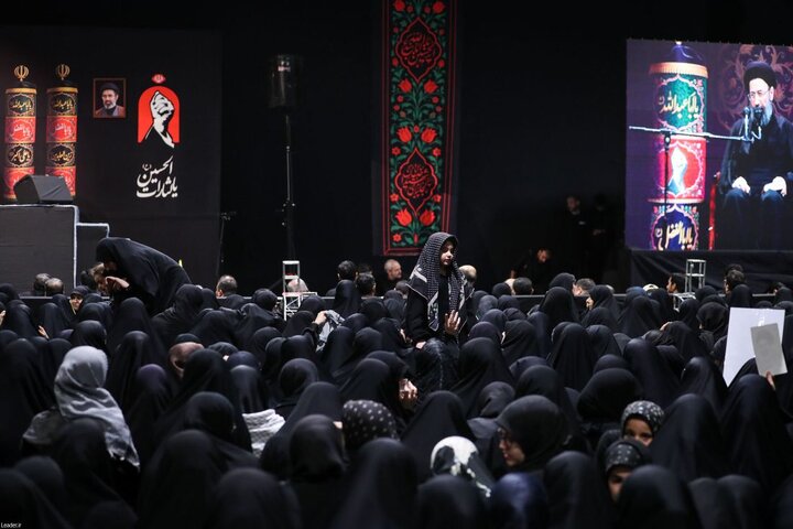 تصاویر/ دومین شب از مراسم عزاداری محرم از طرف رهبر انقلاب در جوار محل عروج قائد شهید