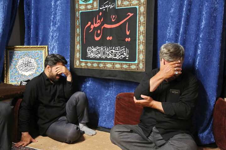 تصاویر/ مراسم عزاداری شب هشتم محرم‌الحرام در دفتر آیت الله فقیهی