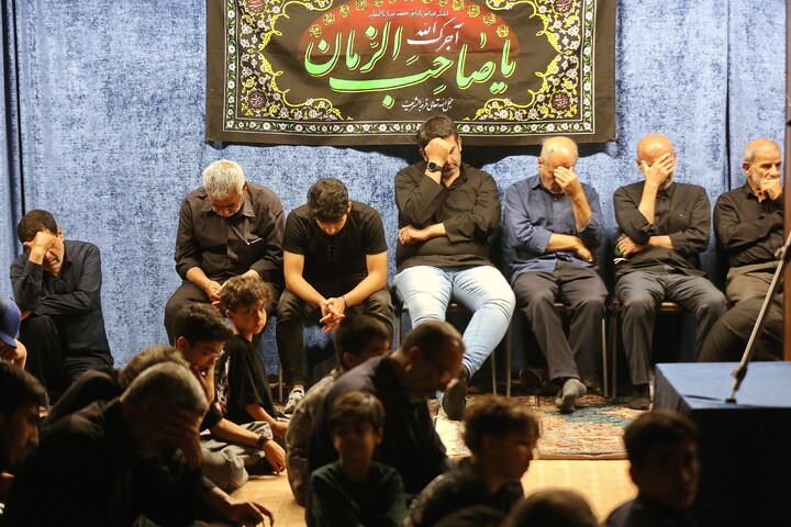 تصاویر/ مراسم عزاداری شب هشتم محرم‌الحرام در دفتر آیت الله فقیهی