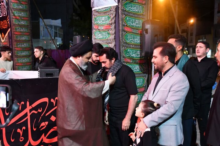 تصاویر/ حضور امام جمعه شهرستان ماکو در آیین عزاداری هیئات مذهبی