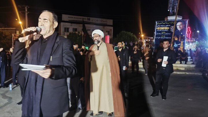 تصاویر/ مراسم سوگواری شب هشتم محرم در پلدشت
