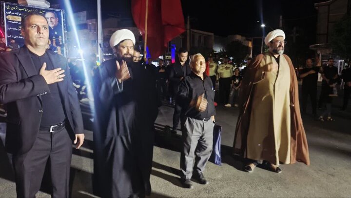 تصاویر/ مراسم سوگواری شب هشتم محرم در پلدشت