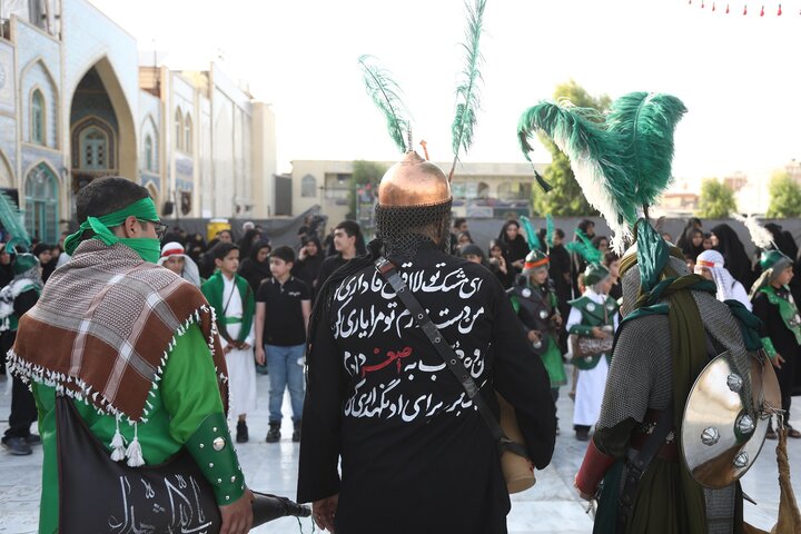 مراسم فدائیانِ سقا در امامزاده شاه سید علی(ع)قم