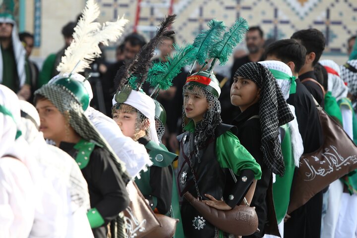 مراسم فدائیانِ سقا در امامزاده شاه سید علی(ع)قم
