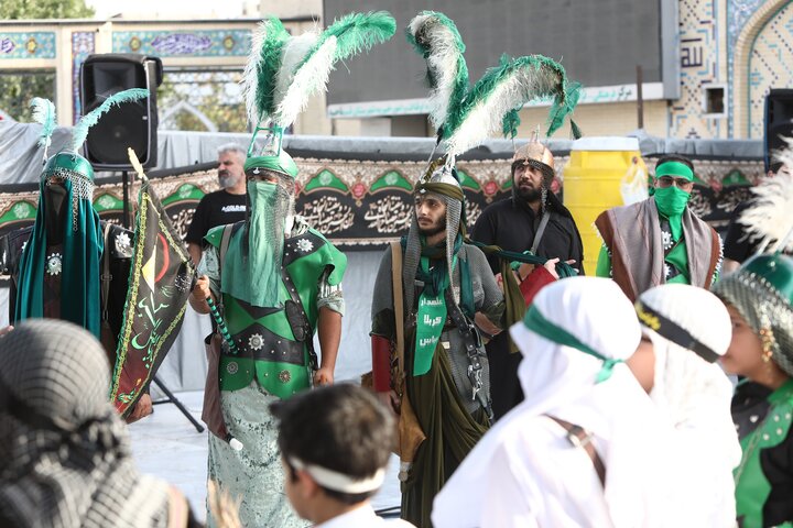 مراسم فدائیانِ سقا در امامزاده شاه سید علی(ع)قم