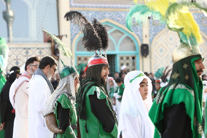 مراسم فدائیانِ سقا در امامزاده شاه سید علی(ع)قم