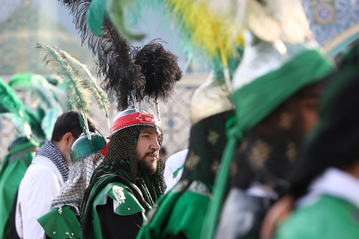 مراسم فدائیانِ سقا در امامزاده شاه سید علی(ع)قم