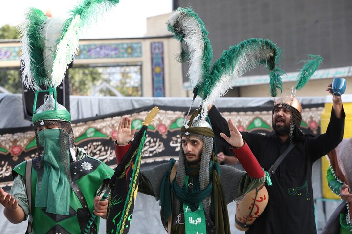 مراسم فدائیانِ سقا در امامزاده شاه سید علی(ع)قم