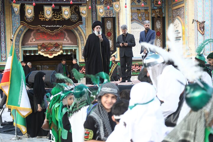 مراسم فدائیانِ سقا در امامزاده شاه سید علی(ع)قم