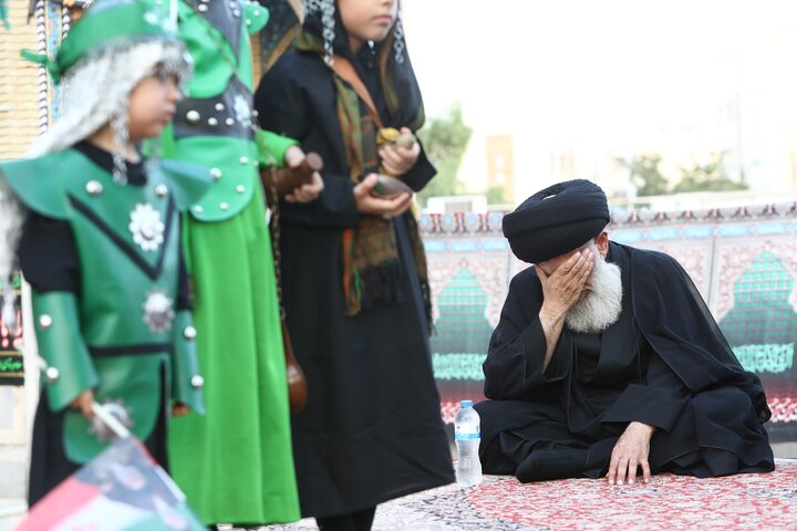 مراسم فدائیانِ سقا در امامزاده شاه سید علی(ع)قم