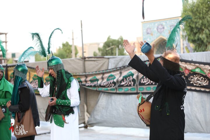 مراسم فدائیانِ سقا در امامزاده شاه سید علی(ع)قم
