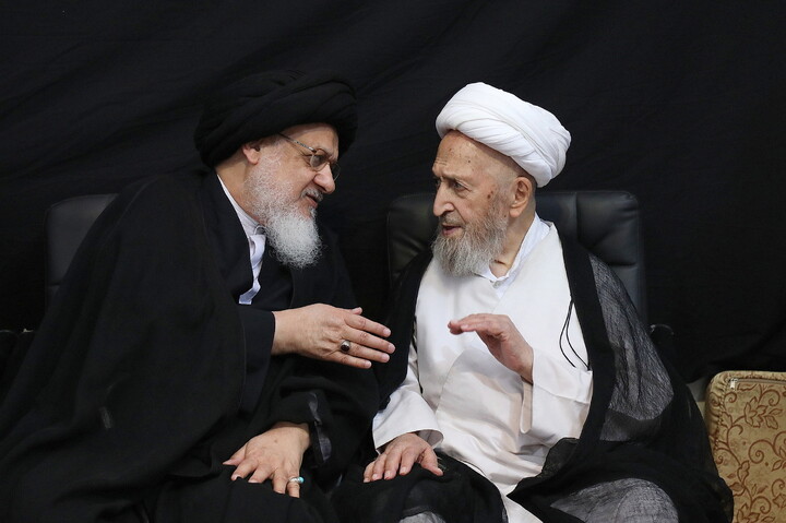 تصاویر/ مراسم عزادرای روز هشتم محرم در بیت آیت الله العظمی سبحانی