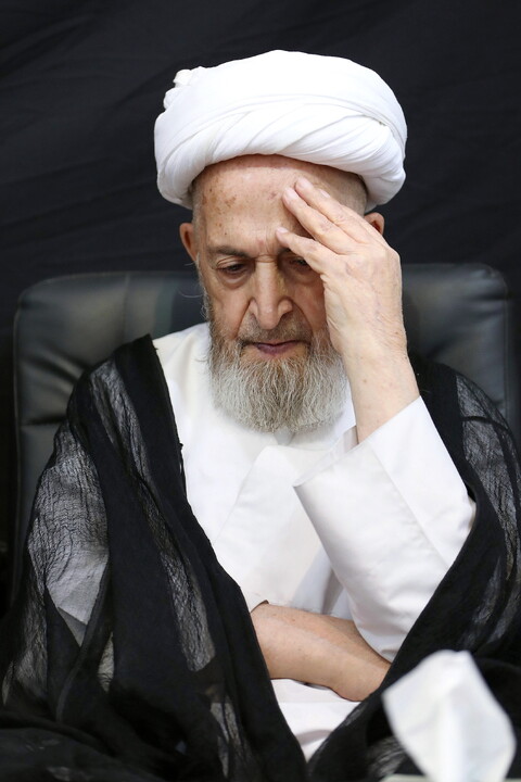 تصاویر/ مراسم عزادرای روز هشتم محرم در بیت آیت الله العظمی سبحانی