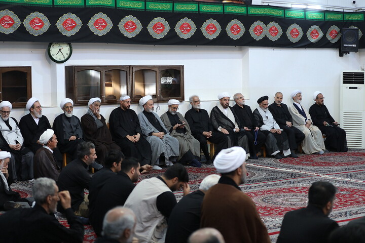 تصاویر/ مراسم عزادرای روز هشتم محرم در بیت آیت الله العظمی سبحانی
