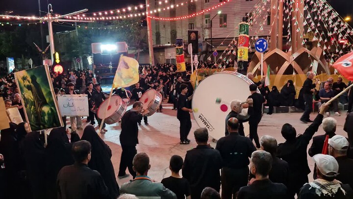 تصاویر / مراسم سوگواری اباعبدالله الحسین (ع) در شهر قروه درگزین