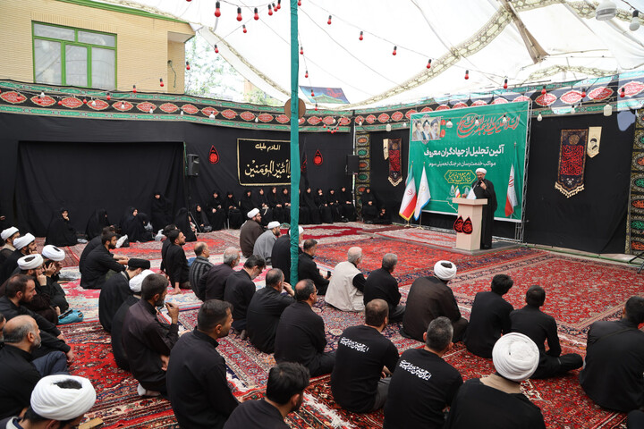 تصاویر /  آیین تجلیل از جهادگران معروف(مواکب خدمت رسان در جنگ رمضان) همدان