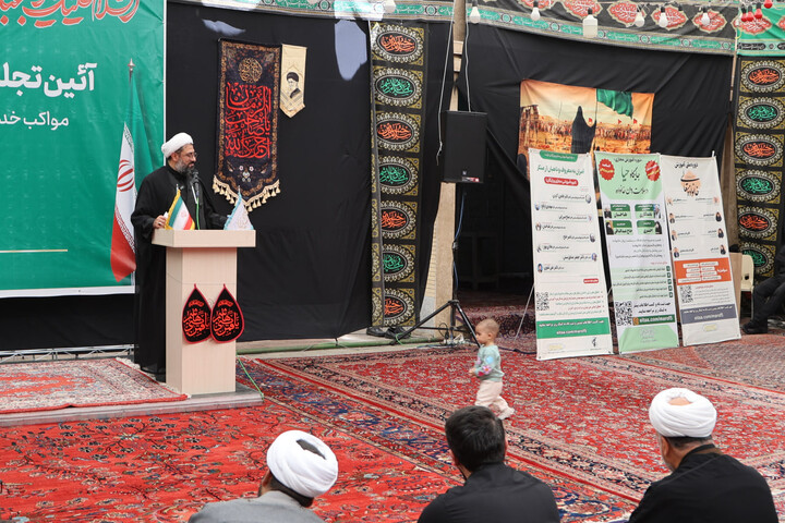تصاویر /  آیین تجلیل از جهادگران معروف(مواکب خدمت رسان در جنگ رمضان) همدان