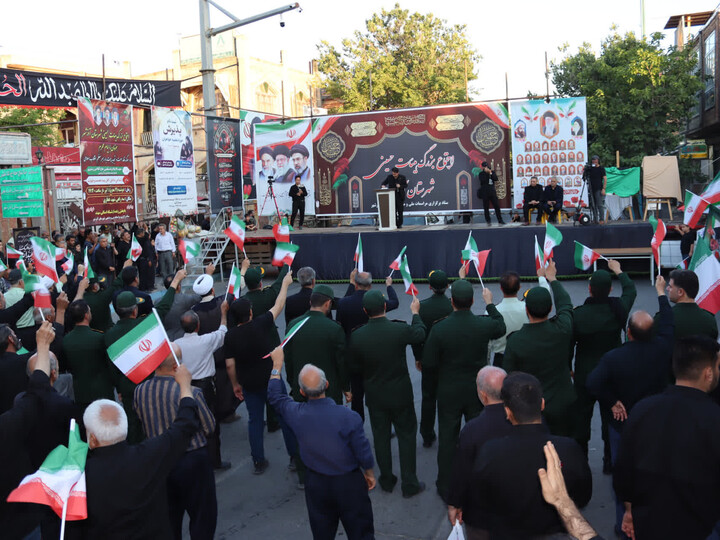 تصاویر / اجتماع بزرگ عزاداران و هیئات حسینی شهرستان آذرشهر