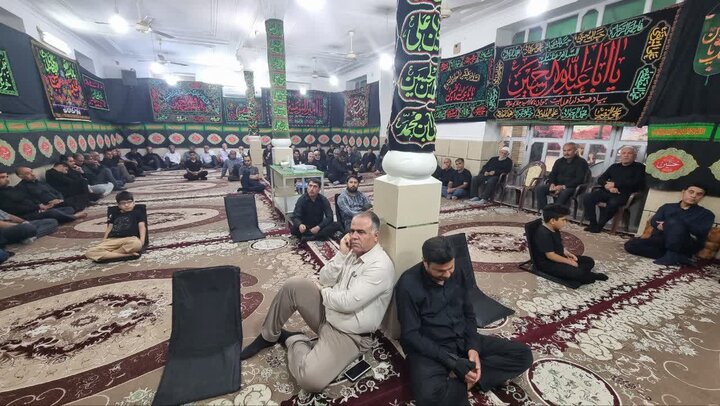 تصاویر/ مراسم عزاداری محرم در حسینیه سیدالشهدا(ع) گناوه