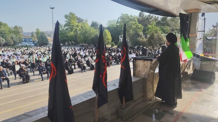 تصاویر/مراسم عزاداری در ستاد فرماندهی انتظامی لرستان