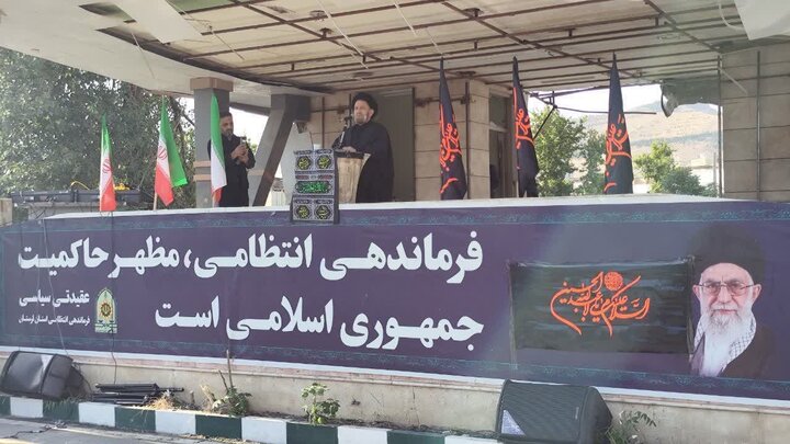 تصاویر/مراسم عزاداری در ستاد فرماندهی انتظامی لرستان