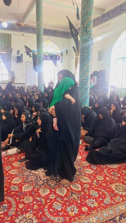 حوزه/ مراسم بزرگداشت مقام علی اصغر(ع) و شیرخوارگان حسینی در مدرسه عامیه فاطمیه بیاض