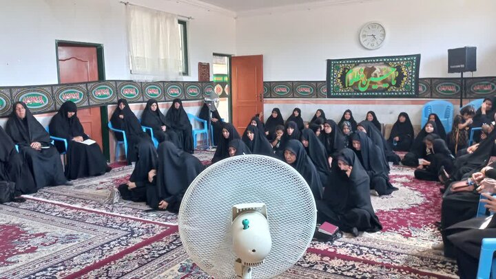 تصاویر/ برگزاری مراسمات عزاداری دهه اول محرم در مدرسه‌ علمیه‌ فاطمه‌ الزهرا(س) کشکوئیه