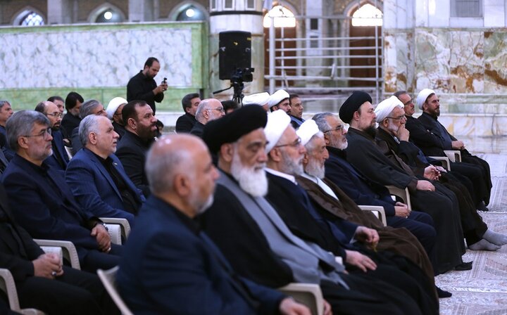 تصاویر/ تجدید میثاق رئیس و مسئولان عالی قضایی با آرمان های حضرت امام خمینی (س)