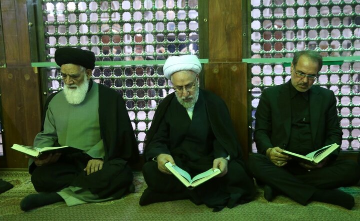 تصاویر/ تجدید میثاق رئیس و مسئولان عالی قضایی با آرمان های حضرت امام خمینی (س)