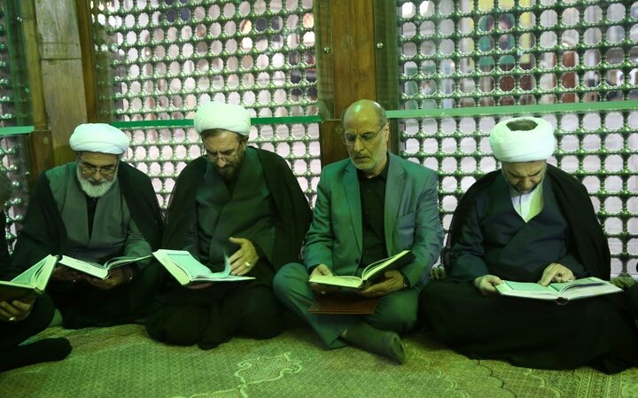 تصاویر/ تجدید میثاق رئیس و مسئولان عالی قضایی با آرمان های حضرت امام خمینی (س)
