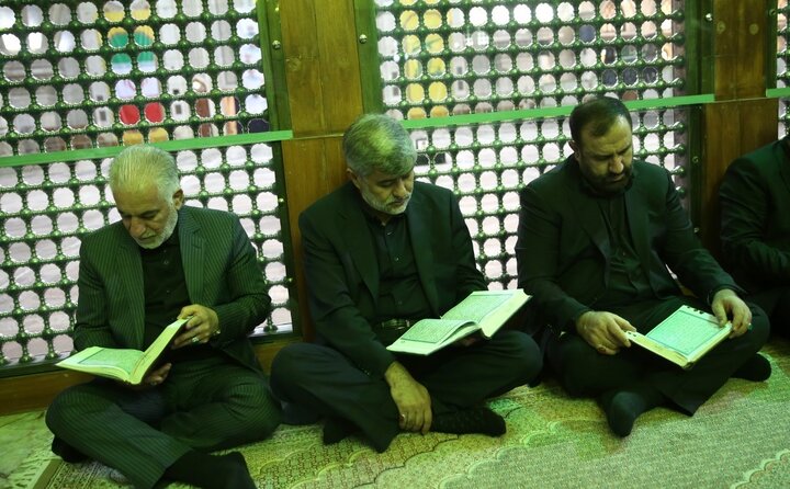 تصاویر/ تجدید میثاق رئیس و مسئولان عالی قضایی با آرمان های حضرت امام خمینی (س)