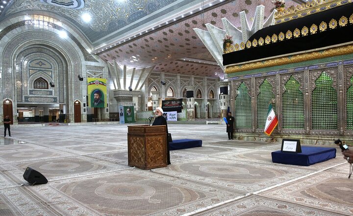 تصاویر/ تجدید میثاق رئیس و مسئولان عالی قضایی با آرمان های حضرت امام خمینی (س)