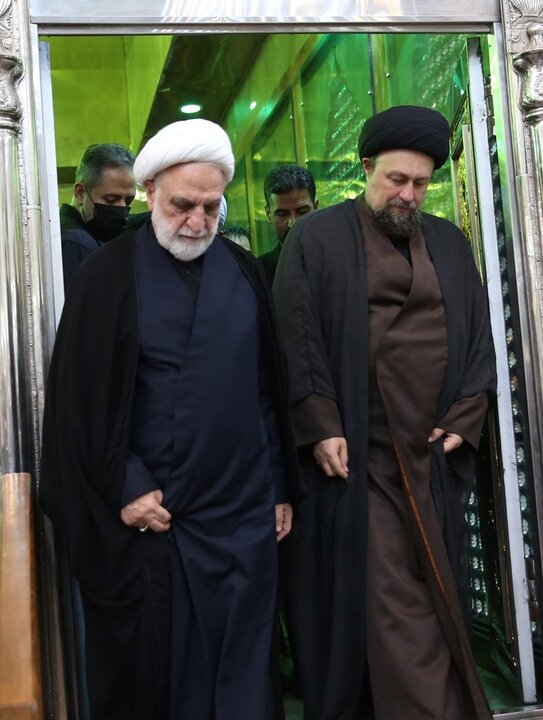 تصاویر/ تجدید میثاق رئیس و مسئولان عالی قضایی با آرمان های حضرت امام خمینی (س)
