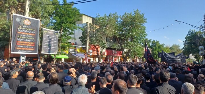 تصاویر / جوشش عشق حسینی در یوم‌العباس زنجان