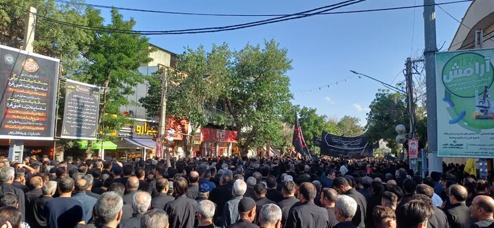 تصاویر / جوشش عشق حسینی در یوم‌العباس زنجان