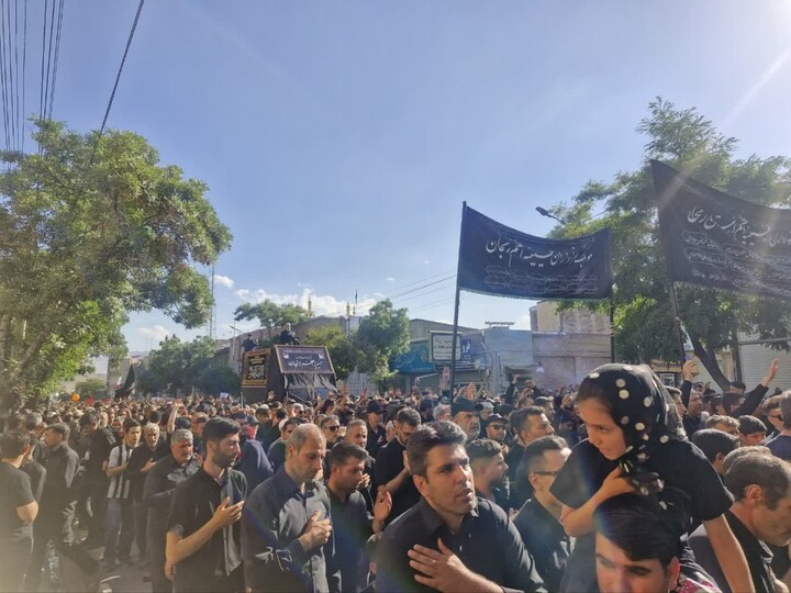 تصاویر / جوشش عشق حسینی در یوم‌العباس زنجان