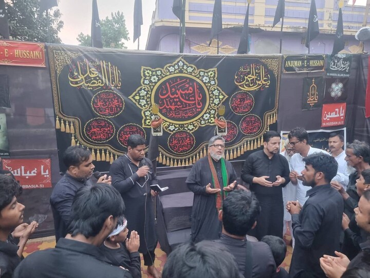 تصاویر/ برگزاری باشکوه علمِ حسینی در ششم محرم در شهر میدنپور بنگال غربی هند