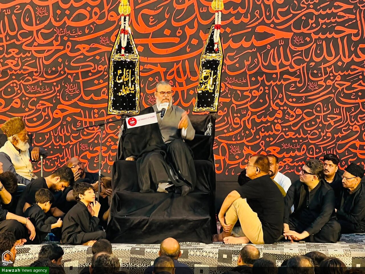 تصاویر/ برگزاری ششمین مجلس دهه نخست محرم در امام‌بارگاه شهدای کربلا کراچی