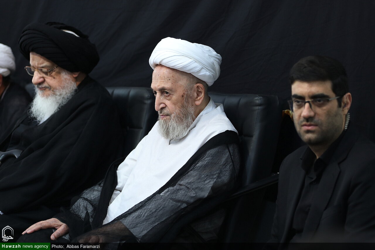 Eighth Night of Muharram Mourning Held at Grand Ayatollah Sobhani's Residence