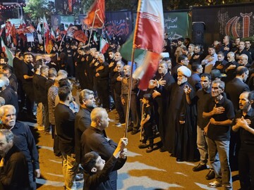 تصاویر/ اجتماع عزاداری حسینی در شهرستان بوئین زهرا