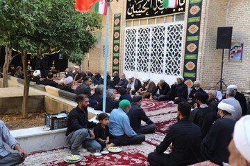 تصاویر/ نهمین روز مجلس عزاداری محرم حوزه علمیه استان یزد