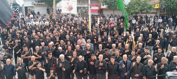 تصاویر/ تجمع عظیم عزاداران  عصر تاسوعای حسینی در شهرستان شوط