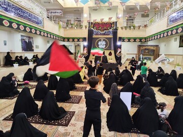 تصاویر/ مراسم عزاداری روز تاسوعای حسینی در مدرسه علمیه ریحانة‌الرسول ارومیه