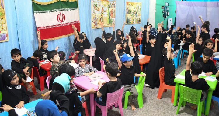 مهدکودک هیئت محبان حضرت زهرا سلام الله علیها اهواز در دهه محرم